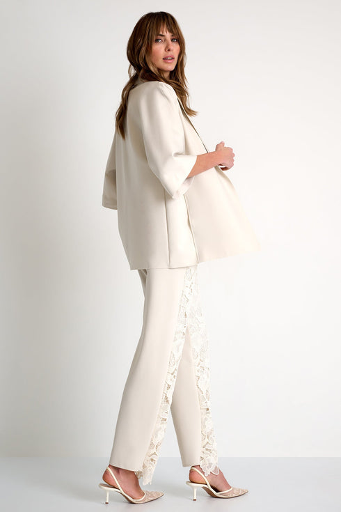 Floral Guipure Lace Pants - 52643-59-110 02 / 110 Beige