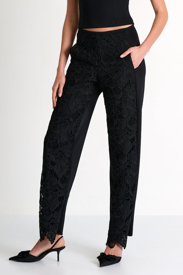 Shan Naomi Floral Guipure Lace Pants - 52643-59-800