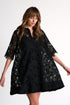 Floral Guipure Lace Dress - 52643-65-800 02 / 800 Black