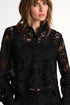 Floral Guipure Lace Blouse - 52643-81-800 02 / 800 Black