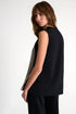Embroidered Sleeveless Top - 52644-96-802 02 / 802 Black/Beige