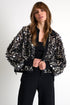 Embroidered Sequin Bomber Jacket - 52645-79-802 02 / 802 Black/Beige