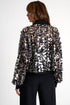 Embroidered Sequin Bomber Jacket - 52645-79-802 02 / 802 Black/Beige