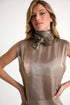 Shan Olivia Organza sleeveless blouse