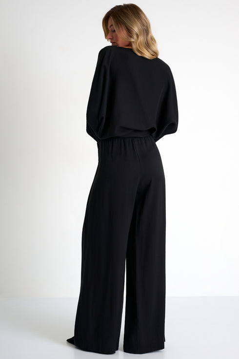 Shan Olivia Soft Twill Wide-Leg Pants
