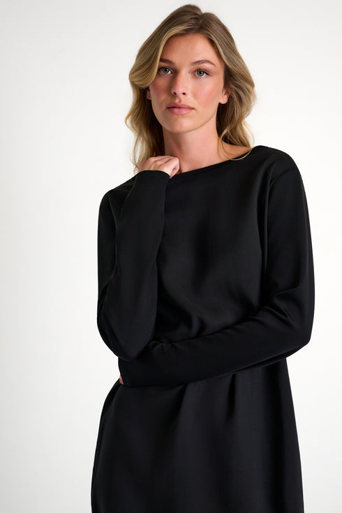 Shan Olivia 3D Jersey & Twill Shift Dress