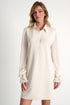 Shan Sofia Crinkled Voile Sleeved Dress