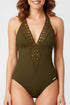 Lise Charmel 15b Ajourage Couture Non Wire Swimsuit Plunging Neckline