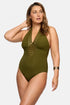 Lise Charmel 15b Ajourage Couture Non Wire Swimsuit Plunging Neckline