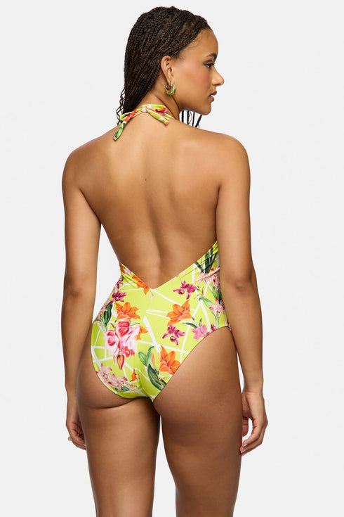 Lise Charmel B93 Fleurs Splendeur Plunging Back Swimsuit