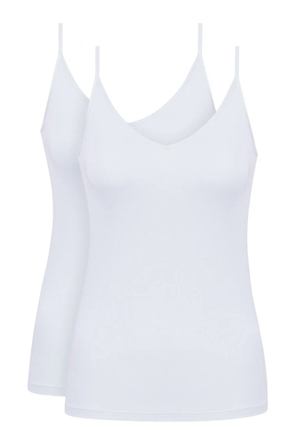 Mey Serie Pure Sense Spaghetti Top (twin pack)