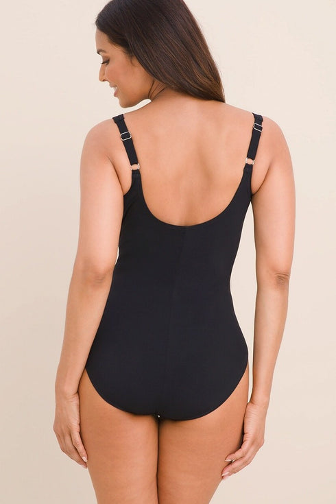 Gottex Vogue V-Neck Surplice One Piece Swimsuit