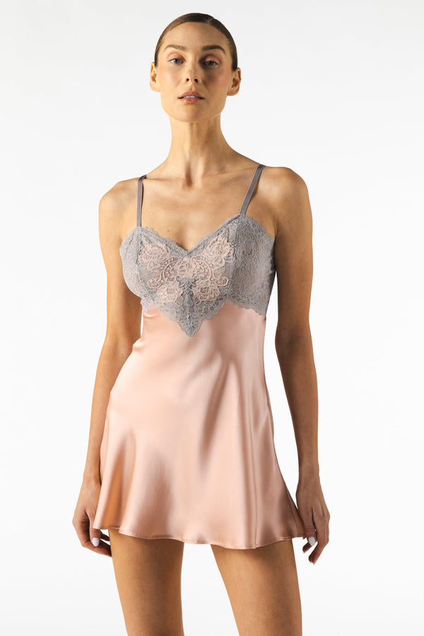 NK Imode Mireille Twilight Babydoll Silk Chemise