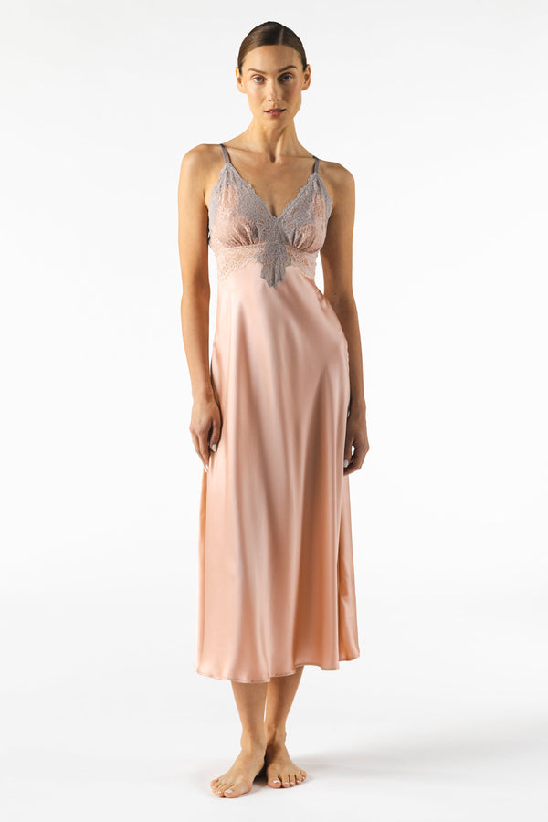NK Imode Mireille Twilight Bust-support Long Silk Gown