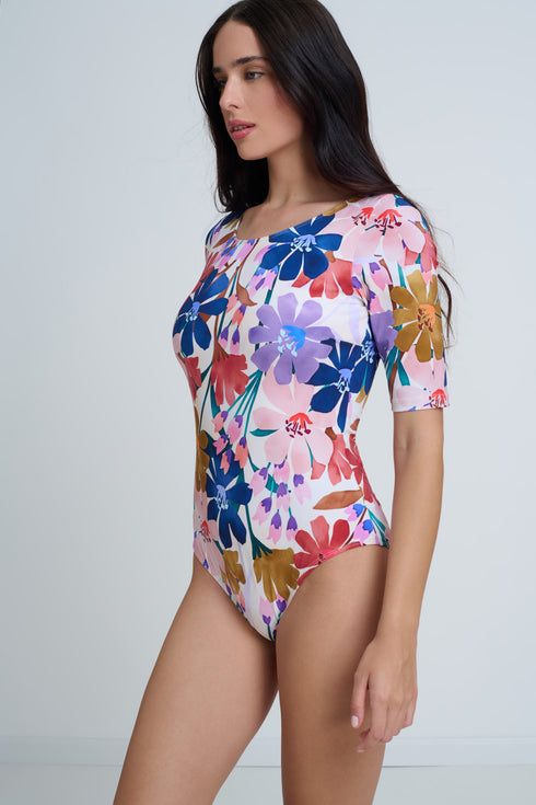 Gottex Modest Floral One Piece Swimsuit