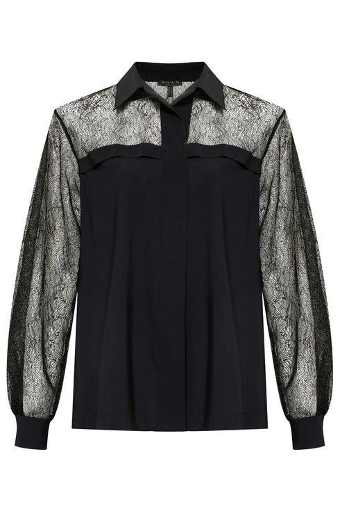 Shan Elizabeth Lace Detail Shirt