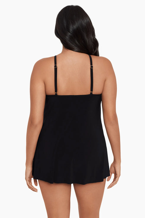 MagicSuit Solids Parker Plus Size One Piece Swim Dress
