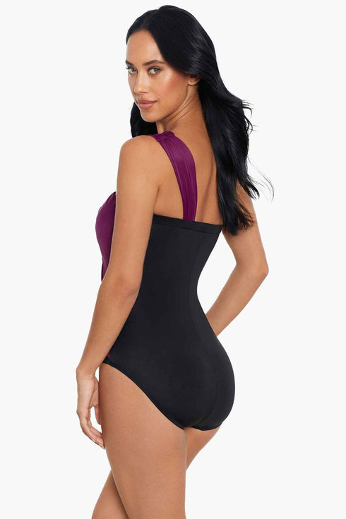 MagicSuit Solids Colorblock Goddess One Piece