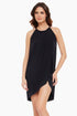 MagicSuit Solids Draped Cover Up Dress