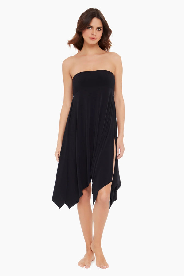 MagicSuit Solids Jersey Handkerchief Convertible Skirt Dress