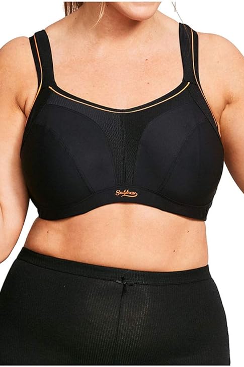 Sculptresse Plus-Size Non-Padded High-Impact Underwire Sports Bra