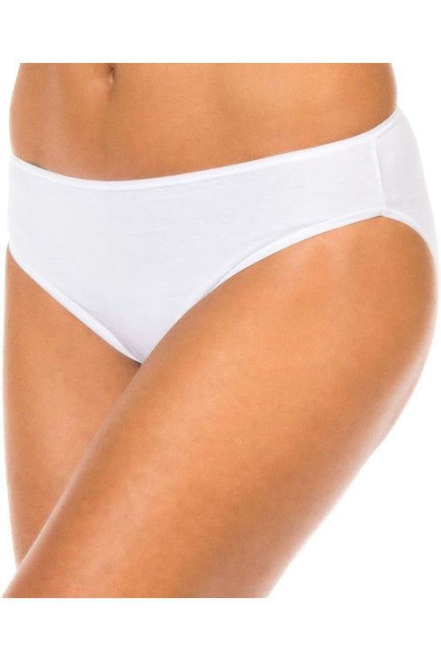 DIM Coton Stretch Brief WHITE