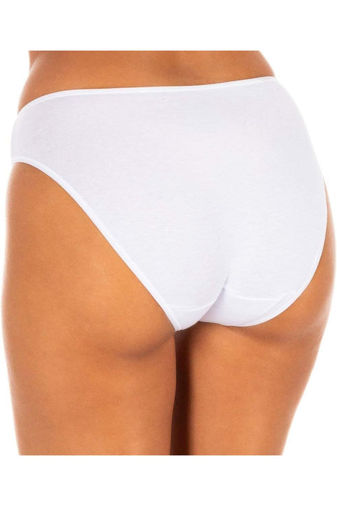 DIM Coton Stretch Brief WHITE