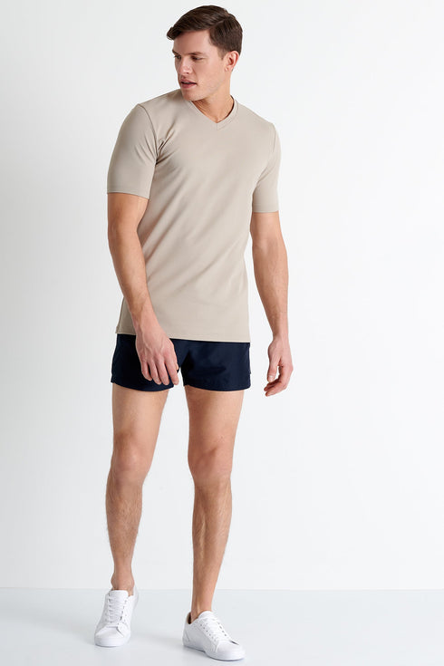 Shan Actuel Textured V-neck jersey - 62513-91-100