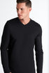 Shan Actuel Textured V-neck long sleeve jersey