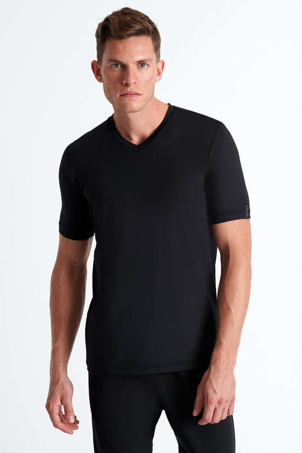Shan Confort Microfiber V-Neck T-Shirt - 62520-91-800