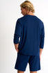 Shan Relaxation Soft round neck long sleeve shirt