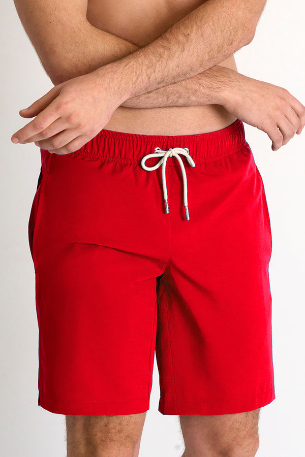 Shan Henry Long Fit Stretch And Quick Dry Swim Trunks