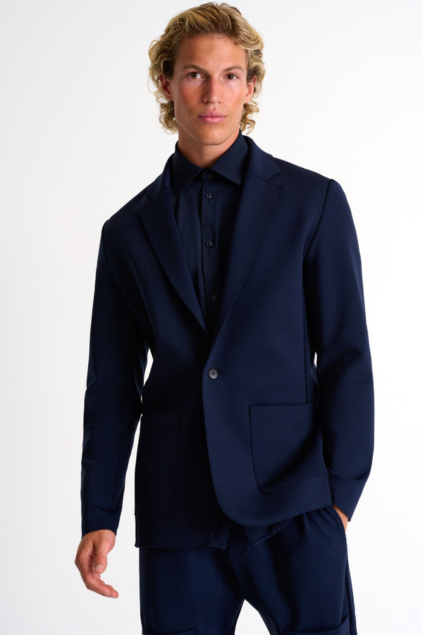 Shan Structured 3D Jersey blazer