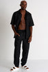 Shan Lin Short-sleeve linen shirt