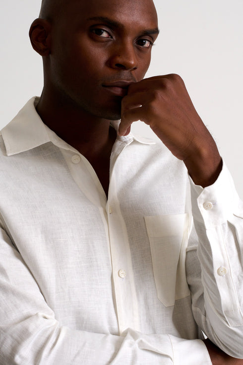 Shan Lin Classic linen shirt