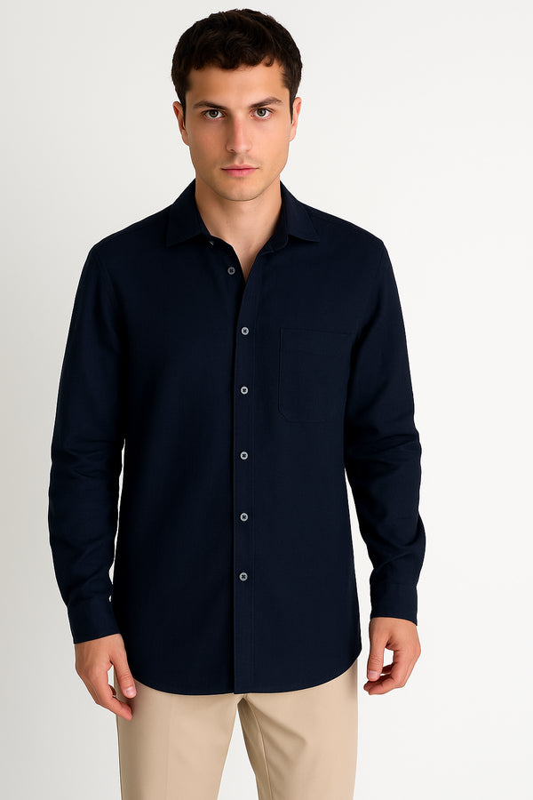 Shan Lin Classic linen shirt