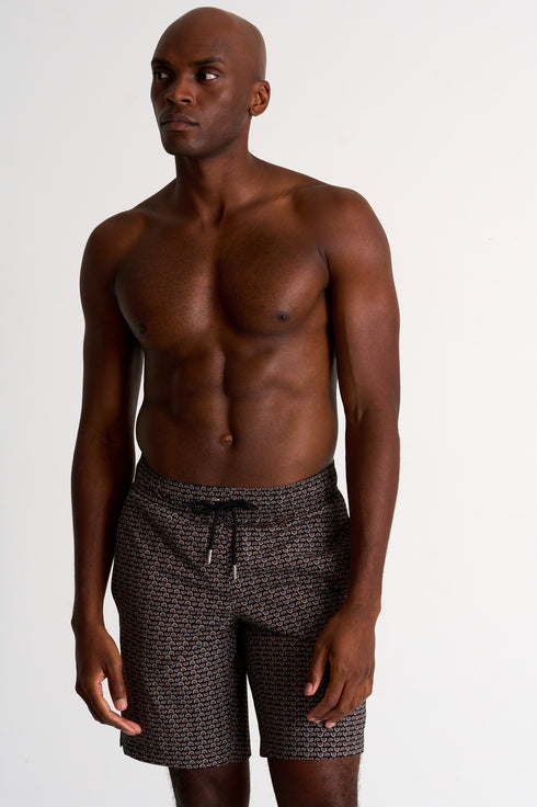 Shan Henry Long fit swim trunk