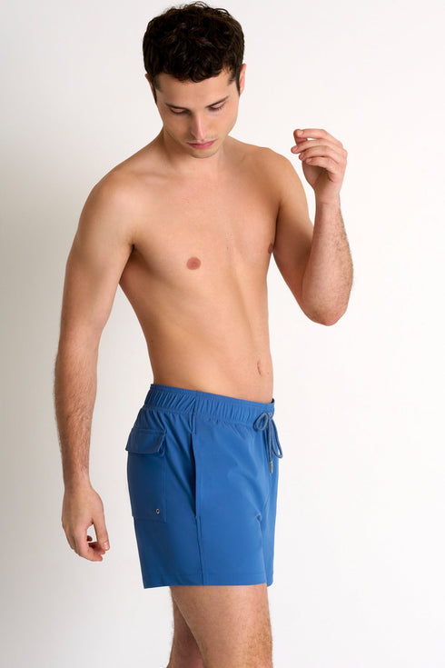 Shan Casual Classic Fit, Stretch And Quick Dry Swim Trunks