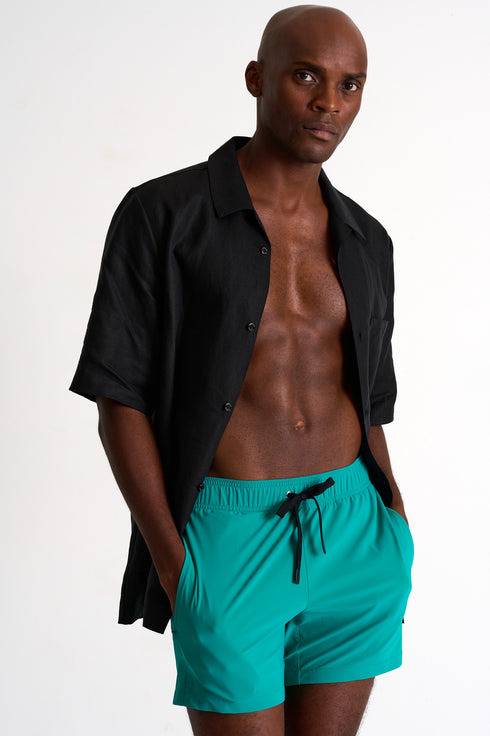 Shan Casual Classic Fit, Stretch And Quick Dry Swim Trunks