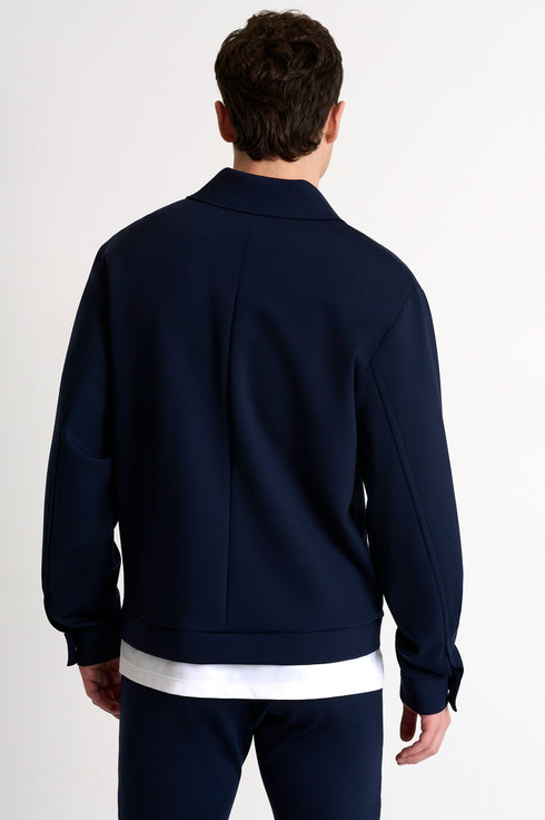 Shan Lapel collar bomber jacket