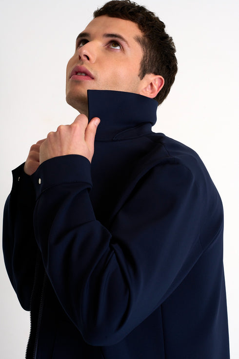 Shan Lapel collar bomber jacket
