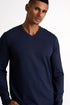 Shan Actuel Textured V-neck long sleeve jersey - 62513-92-590