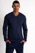 Shan Actuel Textured V-neck long sleeve jersey - 62513-92-590