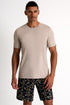Microfiber Crew Neck T-Shirt - 62520-81-100 TP/XS / 100 Beige Tilia / 85 % POLYAMIDE, 15% ELASTANE