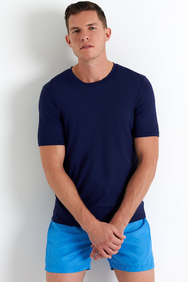 Shan Confort Microfiber Crew Neck T-Shirt - 62520-81-590