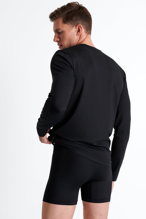 Shan Confort Microfiber Long-Sleeve Crew Neck - 62520-82-800