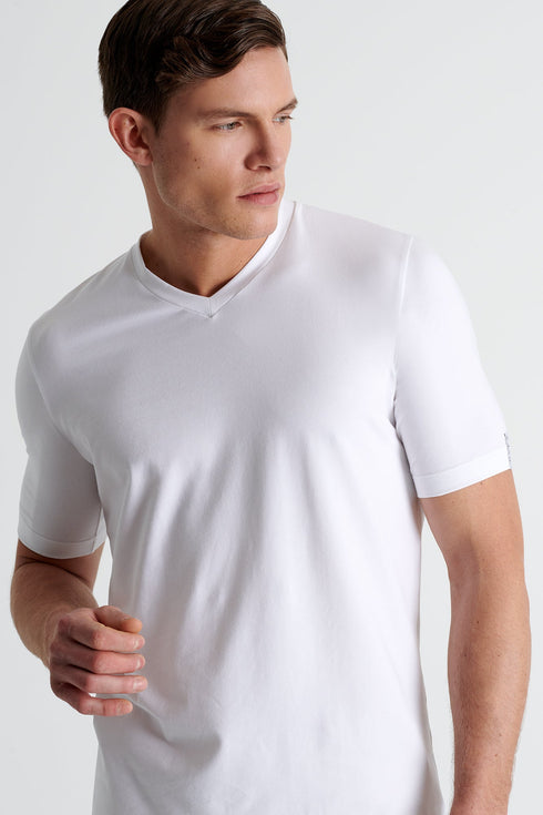 Shan Confort Microfiber V-Neck T-Shirt - 62520-91-000