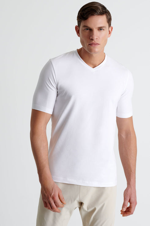 Shan Confort Microfiber V-Neck T-Shirt - 62520-91-000