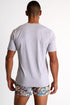 Microfiber V-Neck T-Shirt - 62520-91-160 TP/XS / 160 Grey Frost / 85 % POLYAMIDE, 15% ELASTANE