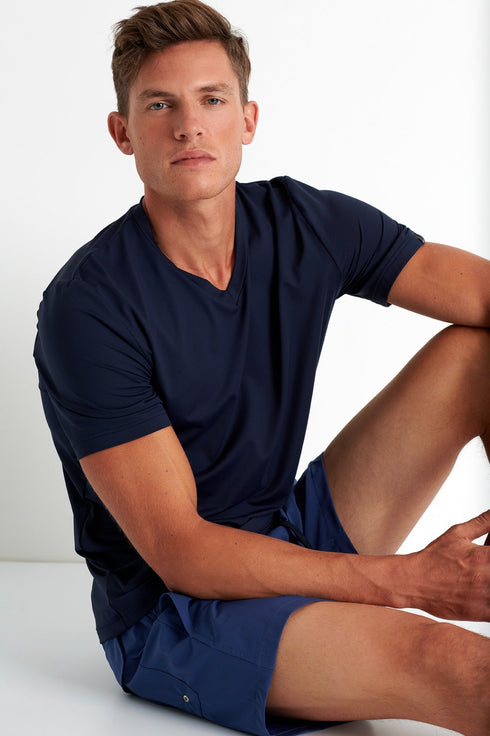 Shan Confort Microfiber V-Neck T-Shirt - 62520-91-590